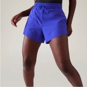 Athleta Running Shorts in Purple Blue Small